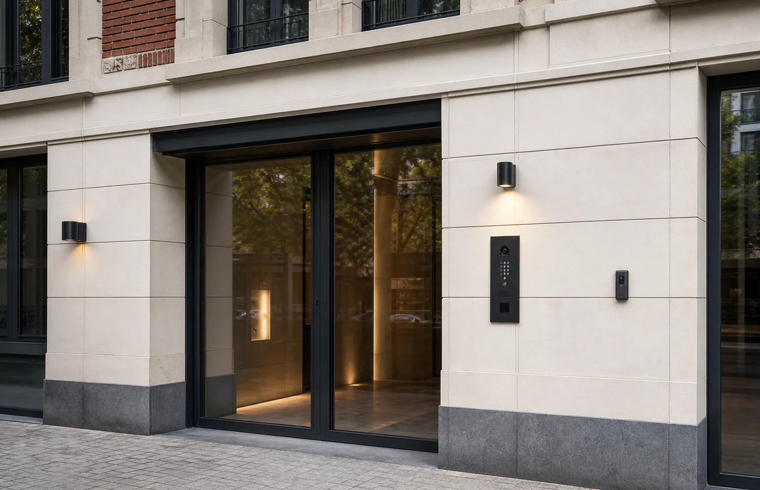 Multi-apartment video entrance panel