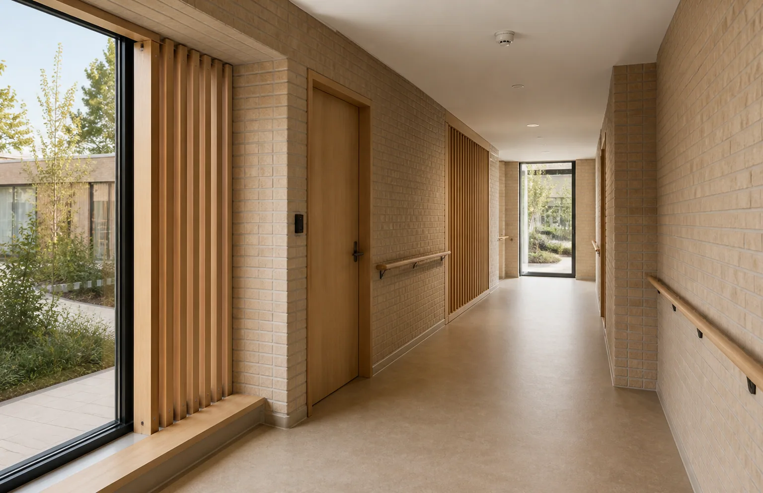 Hands-free intercom by an entrance