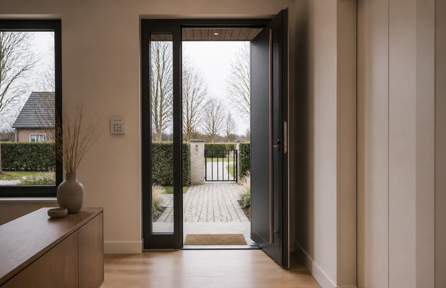 Gate and drive viewed from the property