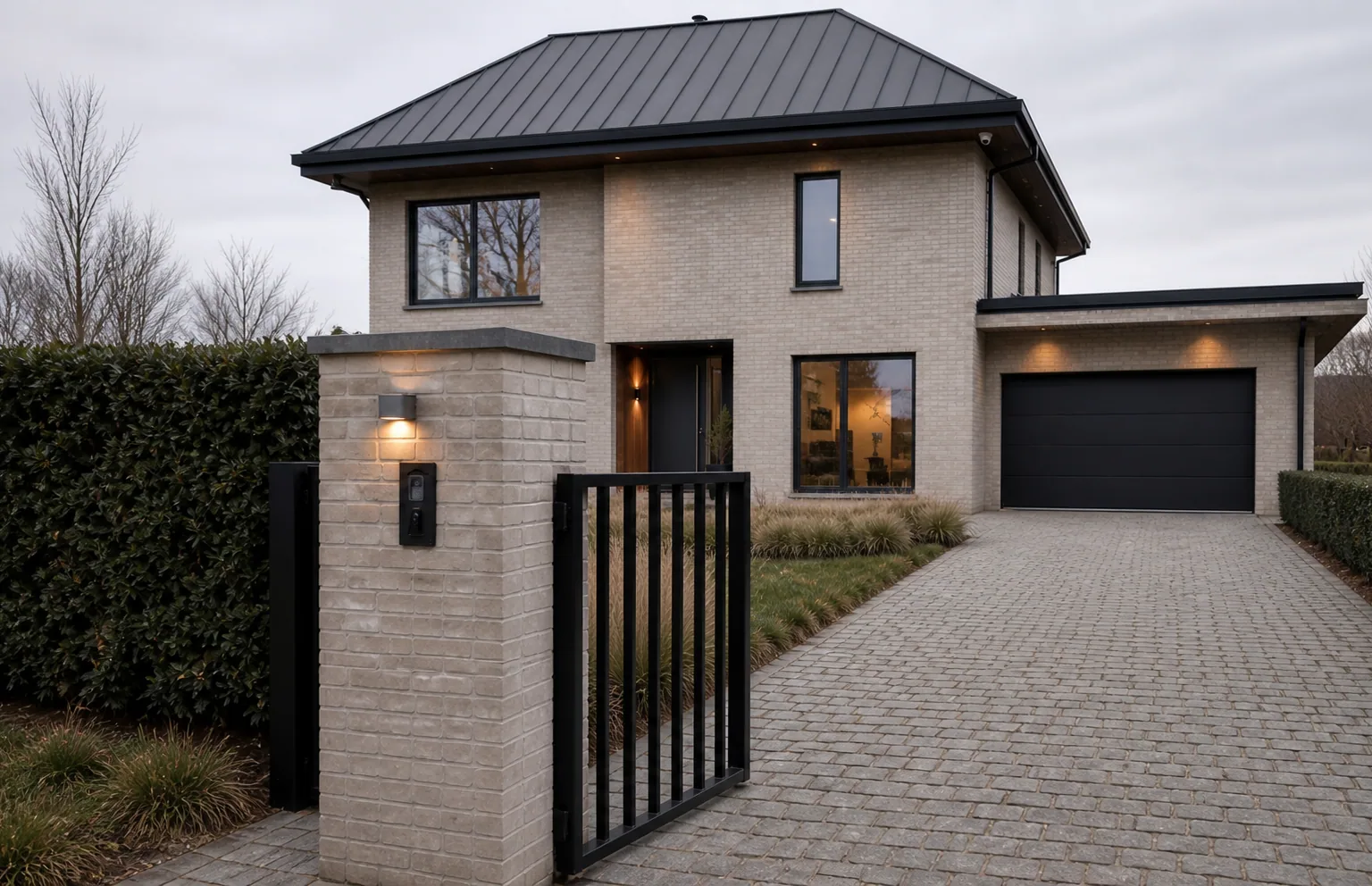 Alarm keypad by the entrance