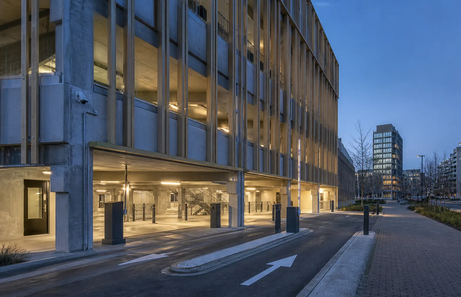 Entrance to a multi-storey car park in Antwerp
