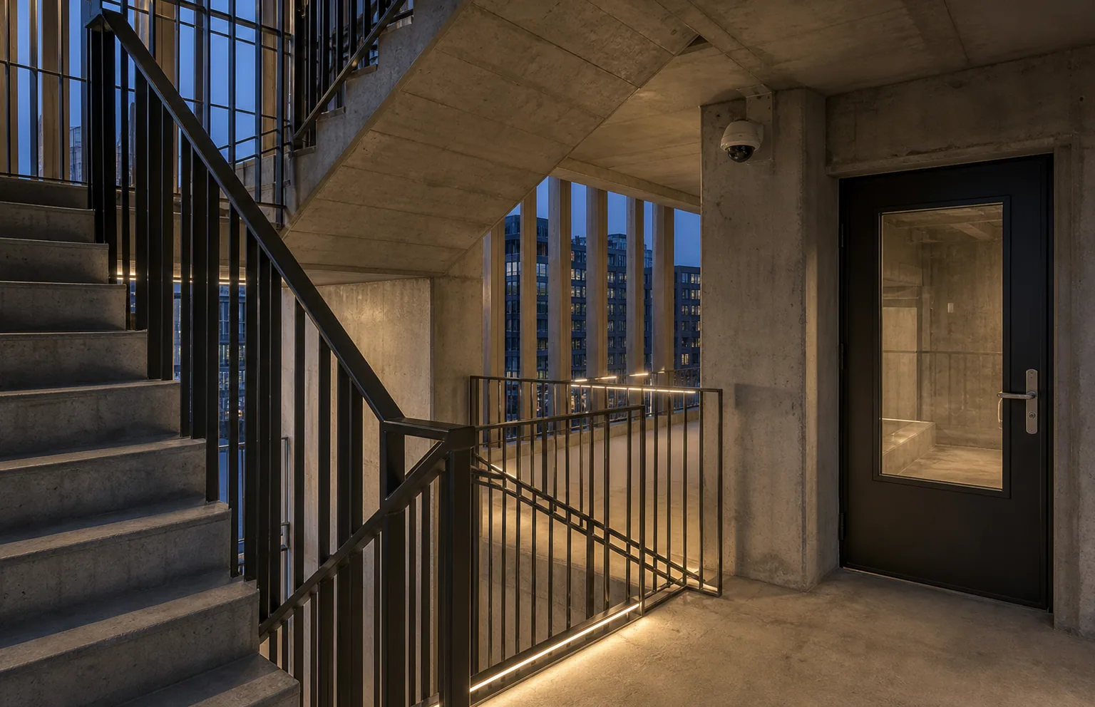 Caméra installée dans une rampe