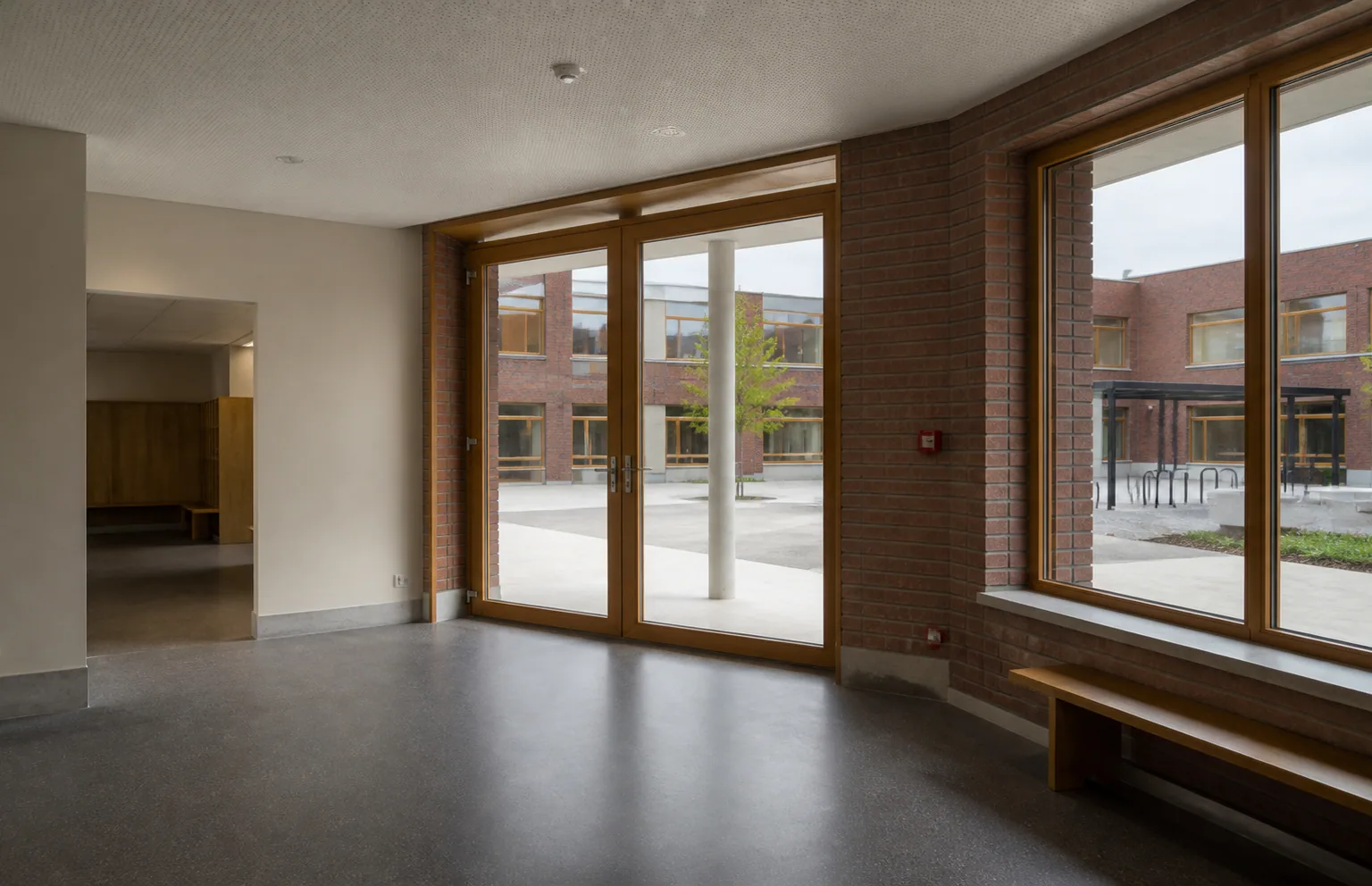 Main entrance of a school